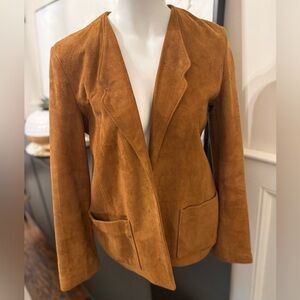 Gorgeous Vintage Women's Tan Suede Jacket,‎ excellent condition